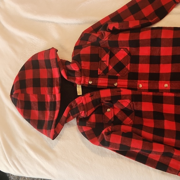 Plaid Sherpa jacket - Picture 1 of 5